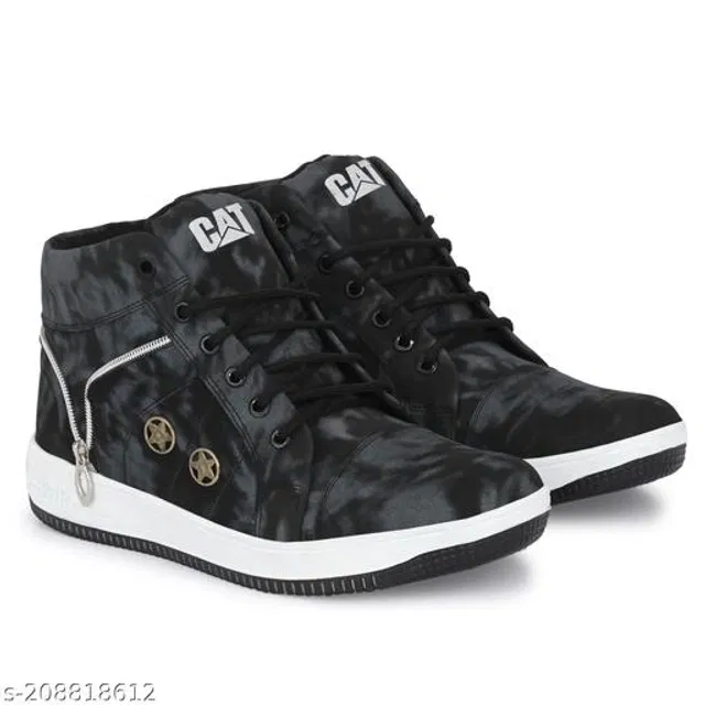 Boots for Men (Black, 8)