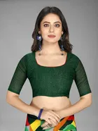 Trendy Georgette Saree with Blouse Piece For Women 