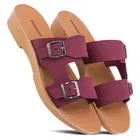 Flats For Women, Maroon 