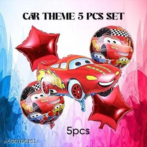 5 Pcs Balloons Decoration Kit, Multicolour, Set of 1