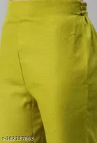 Cotton Blend Embroidered Kurta with Pant & Dupatta for Women 