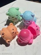 Teddy Bear Shape Lip Gloss, Multicolor, Pack of 1