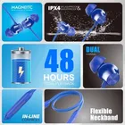 TECHFIRE T60 Pro Bluetooth Neckband with ANC/ENC [Blue]