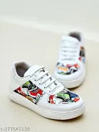 Printed Synthetic Sneakers for Girls 