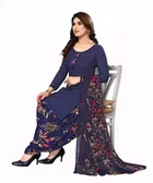 Crepe Unstitched Dress Material for Women 