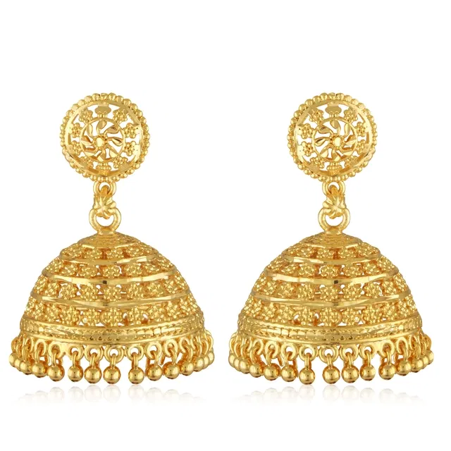Alloy Gold Plated Earrings for Women (Gold, Set of 1)