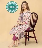 Cotton Printed Women's Kurta with Pant Set 