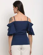 Polyester Solid Top for Women 