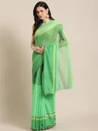 Polycotton Dyed/ Washed Saree for Women 