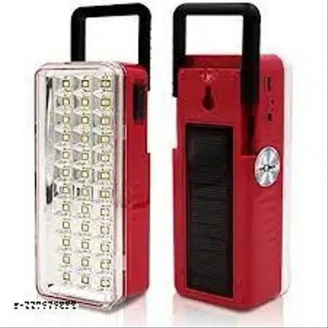 Solar & Electric Rechargeable Emergency Light (White, 7.8 W)