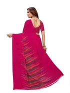 Georgette Printed Saree for Women 