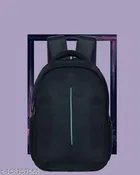 Polyester Backpack for Men & Women, Black