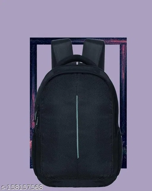 Polyester Backpack for Men & Women, Black