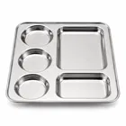 TerraHome Steel 5 Partition Plate Combo Set of 2