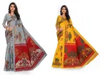 Khadi Silk Printed Saree for Women 