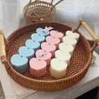 Heart Pillar Shaped Candles 