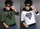 Cotton Blend Hooded Sweatshirts for Boys 