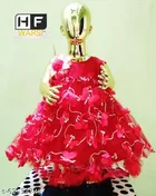 Net Sleeveless Dress for Girls 