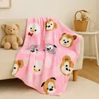 Brandon Baby Blanket Puppies Pink 100x75 cm