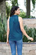 Sleeveless Cotton Shirt for Women 