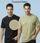Polyester Round Neck T-shirt for Men, Multicolour, Pack of 2 