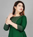 Anarkali Rayon Printed Kurti for Women 