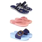 Combo of Flats with Slippers & Sliders for Women 