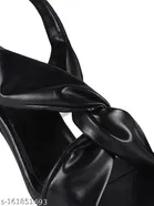 Shoetopia Block Heel Sandals - Black, IND-2