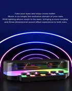 Life Like Rgb Transparent 10 W Bluetooth Speaker Bluetooth V5.0 With Usb,Sd Card Slot,Call Function Playback Time 5 Hrs