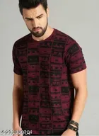 Round Neck Printed T-Shirt for Men 