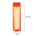 CELLO H2O Round Unbreakable Plastic Water Bottle 1 Liter, Orange