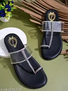 Shoetopia Flat Sandals Black Flatform IND-7
