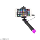 Selfie Stick for Mobile (Black & Pink)