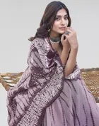 Linen Printed Saree for Women 