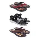 Sandals with 2 Pairs Flats for Women 