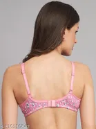 Cotton Blend Printed Padded Bra for Women 