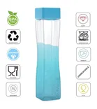 KS Concave Plastic water bottle With Square Cap, Square Shape Water Bottle For Gym, School, Office 