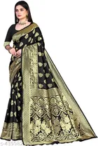 Art Silk Zari Woven Saree for Women 