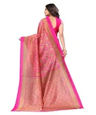 Women's Printed Saree with Blouse Piece 