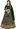 Satin Embroidered Lehenga with Choli & Dupatta for Girls (Green, 12-13 Years)