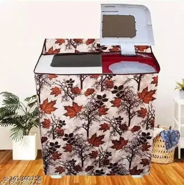 Polyester Washing Machine Cover (Multicolor)