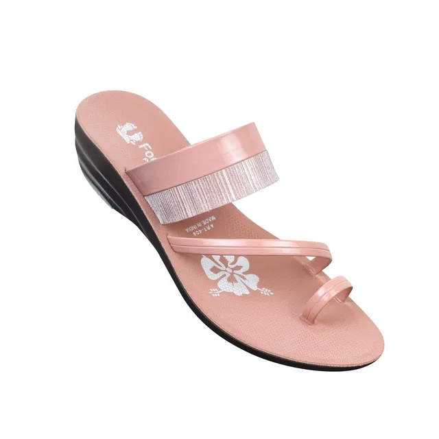 Heels for Women (Peach, 5)