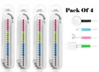 Rubber Spiral 4 Pcs Mobile Cable Protectors 
