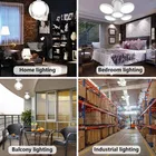 Foldable Light, Five-Leaf Fan Blade LED Light Bulb 25 W 