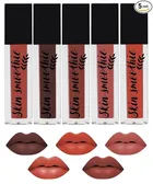 Skin Smoothie Mini Liquid Lipstick With Almond Oil & Vitamin E (Nude Edition) (Pack Of 5)