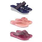 Combo of Heels with Slippers for Women 