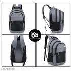 Polyester Backpack for Men & Women, Grey