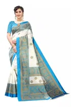Art Silk Saree with Unstitched Blouse Piece for Women 