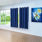 Polyester Blackout Plain Blue Window Curtain 5ft Pack of 1