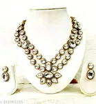 Alloy Jewellery Set for Women & Girls, White